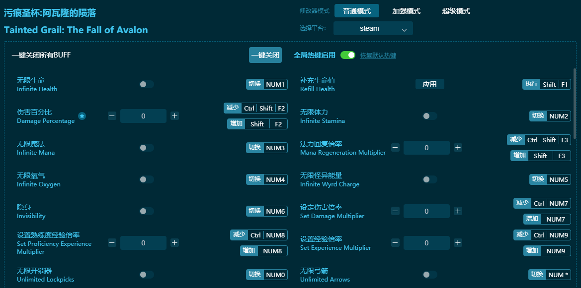 污痕圣杯阿瓦隆的陨落修改器下载