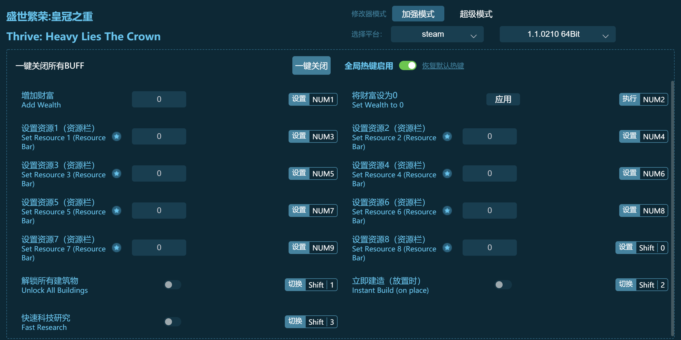 盛世繁荣皇冠之重修改器下载