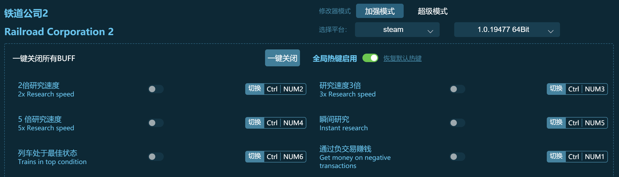 铁道公司2修改器下载